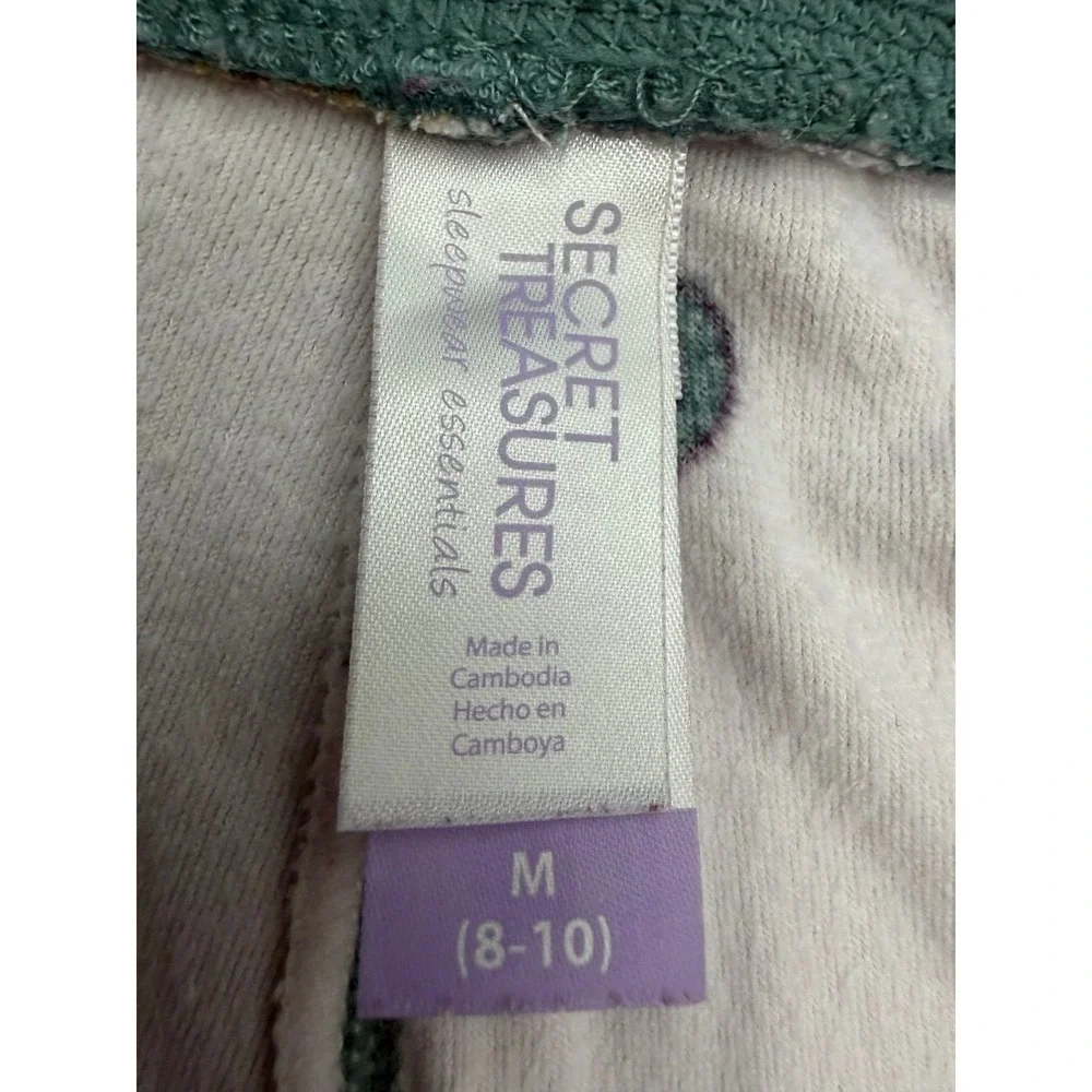 Secret Treasures Pajama Jogger Pants Hot Cocoa Gingerbread Winter Print M